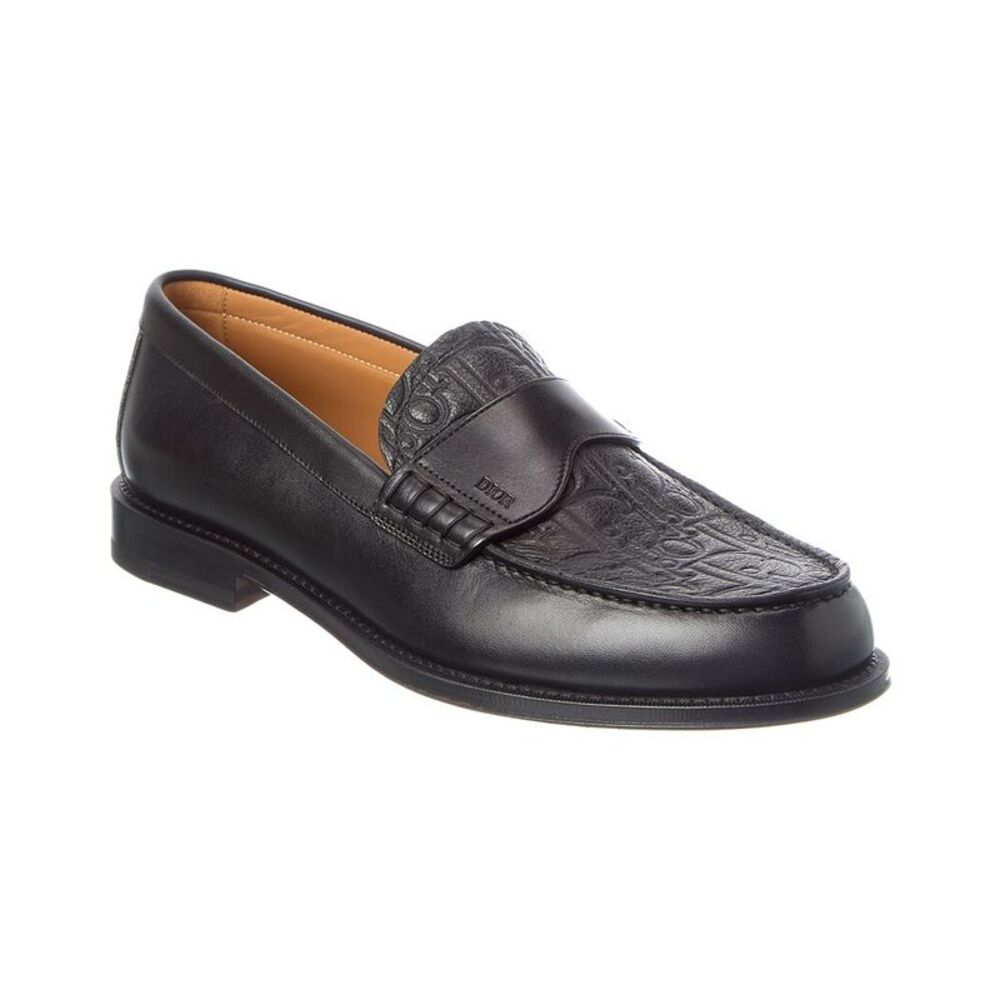 Dior Leather Loafers, Black